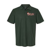 Funny Christmas Candy Cane Bruh Softstyle Adult Sport Polo