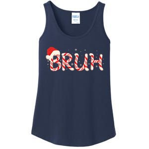 Funny Christmas Candy Cane Bruh Ladies Essential Tank