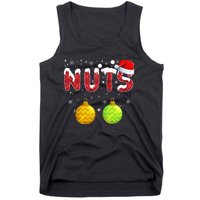 Funny Christmas Couples Matching Santa Hat Holiday Family  Tank Top