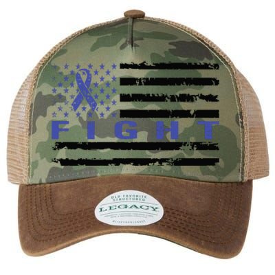 Fight Colon Cancer Awareness T Legacy Tie Dye Trucker Hat