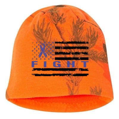 Fight Colon Cancer Awareness T Kati - Camo Knit Beanie