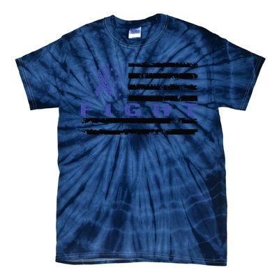 Fight Colon Cancer Awareness T Tie-Dye T-Shirt