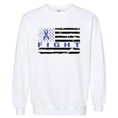 Fight Colon Cancer Awareness T Garment-Dyed Sweatshirt