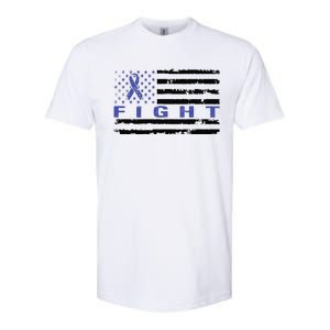 Fight Colon Cancer Awareness T Softstyle CVC T-Shirt