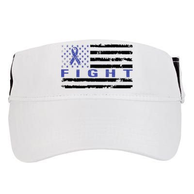 Fight Colon Cancer Awareness T Adult Drive Performance Visor