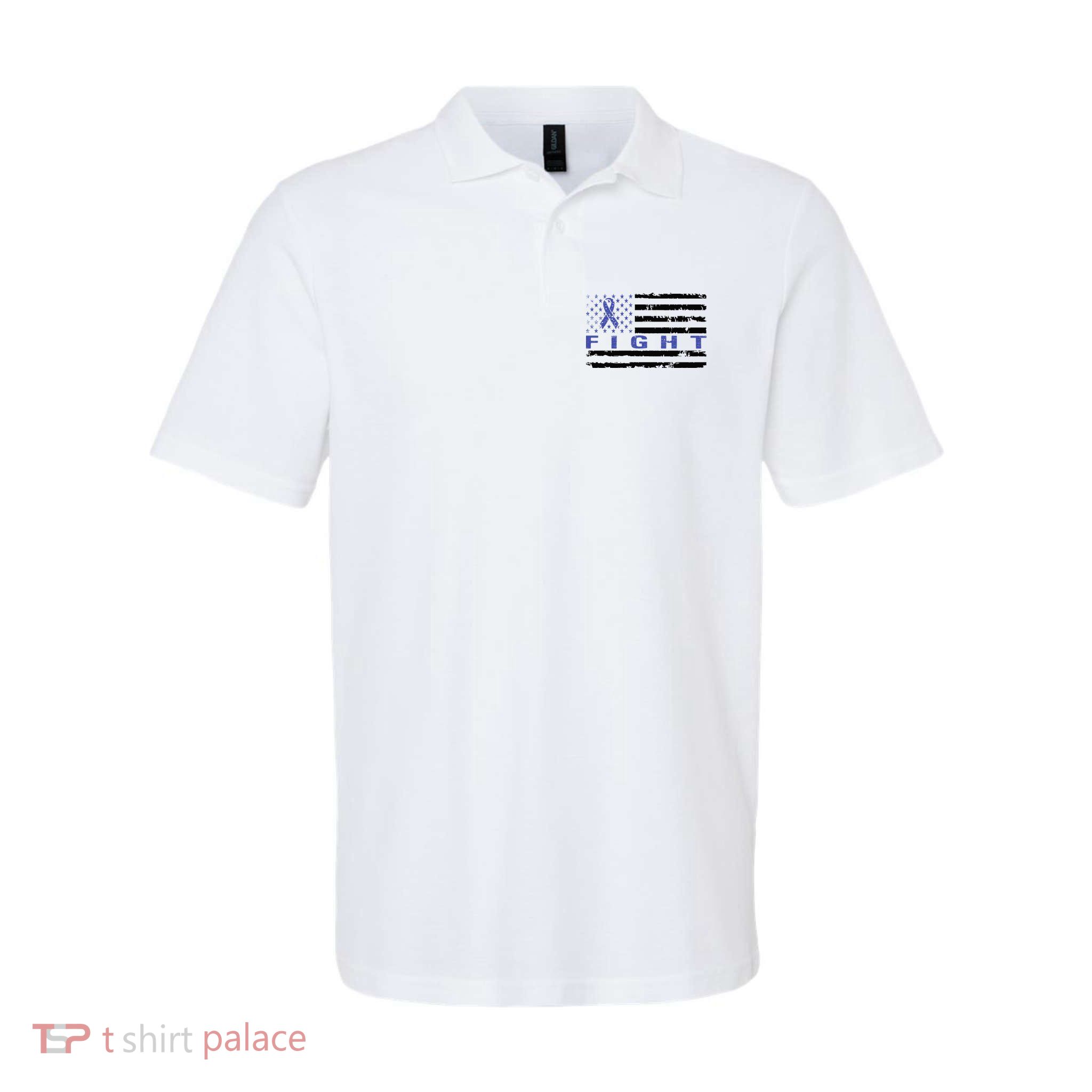 Fight Colon Cancer Awareness T Polo