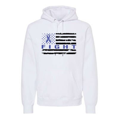 Fight Colon Cancer Awareness T Premium Hoodie