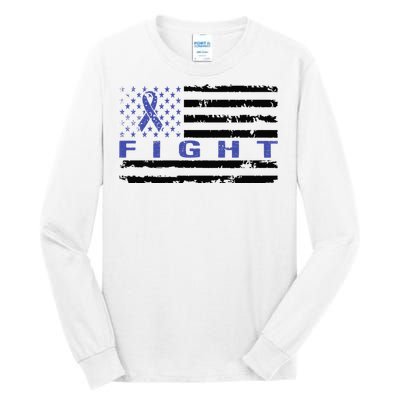 Fight Colon Cancer Awareness T Tall Long Sleeve T-Shirt