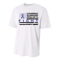 Fight Colon Cancer Awareness T Performance Sprint T-Shirt