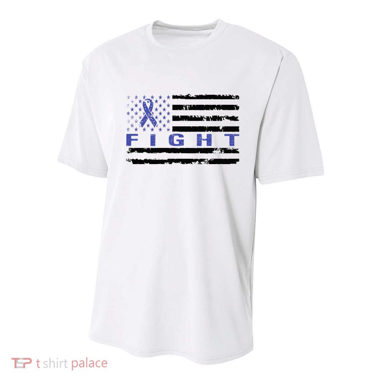 Fight Colon Cancer Awareness T Youth Performance Sprint T-Shirt