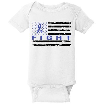 Fight Colon Cancer Awareness T Baby Bodysuit