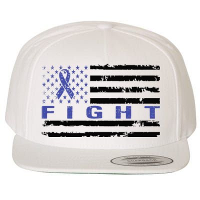 Fight Colon Cancer Awareness T Wool Snapback Cap