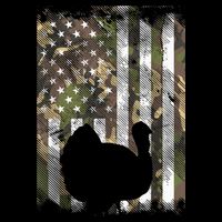 Funny Cute Camo US America Flag Turkey Day Hunting Thanksgiving Sweatshirt