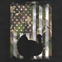 Funny Cute Camo US America Flag Turkey Day Hunting Thanksgiving Hat
