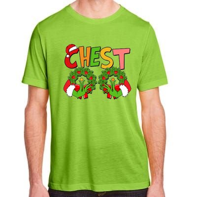 Funny Christmas Chest Matching Couple Adult ChromaSoft Performance T-Shirt