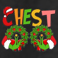 Funny Christmas Chest Matching Couple Adult Drive Performance Visor