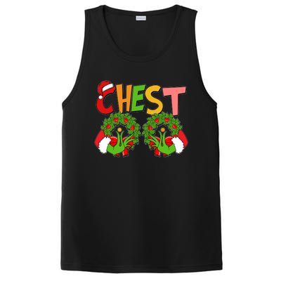 Funny Christmas Chest Matching Couple PosiCharge Competitor Tank