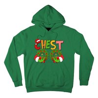 Funny Christmas Chest Matching Couple Hoodie