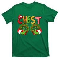 Funny Christmas Chest Matching Couple T-Shirt