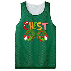 Funny Christmas Chest Matching Couple Mesh Reversible Basketball Jersey Tank