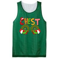 Funny Christmas Chest Matching Couple Mesh Reversible Basketball Jersey Tank