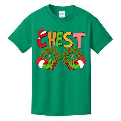 Funny Christmas Chest Matching Couple Kids T-Shirt