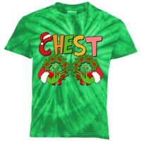 Funny Christmas Chest Matching Couple Kids Tie-Dye T-Shirt