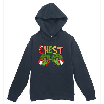 Funny Christmas Chest Matching Couple Urban Pullover Hoodie