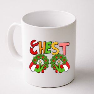 Funny Christmas Chest Matching Couple Coffee Mug