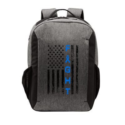 Fight Colon Cancer Awareness Vector Backpack