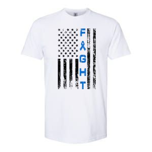 Fight Colon Cancer Awareness Softstyle CVC T-Shirt