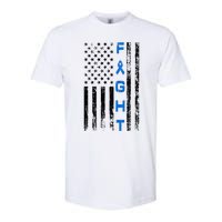 Fight Colon Cancer Awareness Softstyle CVC T-Shirt