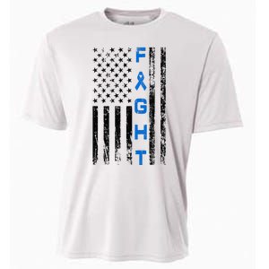 Fight Colon Cancer Awareness Cooling Performance Crew T-Shirt