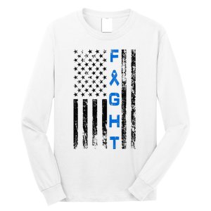 Fight Colon Cancer Awareness Long Sleeve Shirt