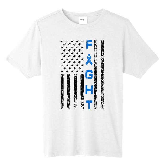 Fight Colon Cancer Awareness Tall Fusion ChromaSoft Performance T-Shirt