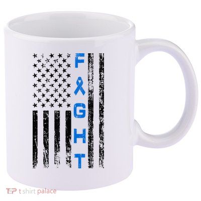 Fight Colon Cancer Awareness 11oz C Handle Ceramic Mug