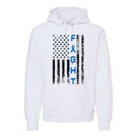 Fight Colon Cancer Awareness Premium Hoodie