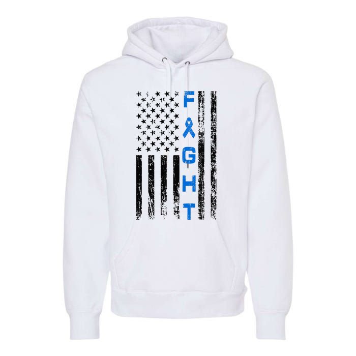 Fight Colon Cancer Awareness Premium Hoodie