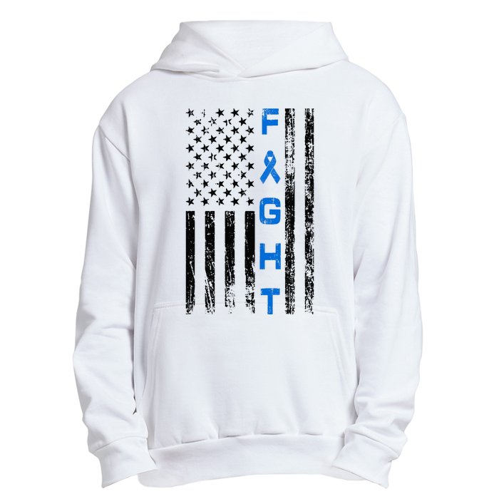 Fight Colon Cancer Awareness Urban Pullover Hoodie