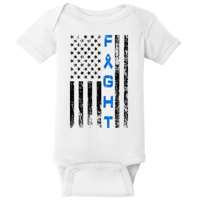 Fight Colon Cancer Awareness Baby Bodysuit