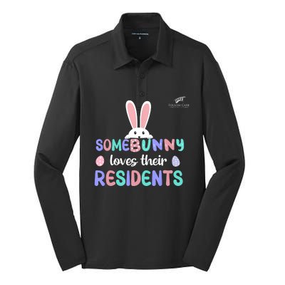 Folsom Care Center Easter Bunny Nursing Home Silk Touch Performance Long Sleeve Polo