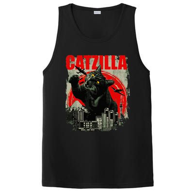 Funny Cat Catzilla PosiCharge Competitor Tank