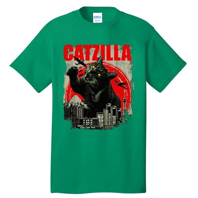 Funny Cat Catzilla Tall T-Shirt