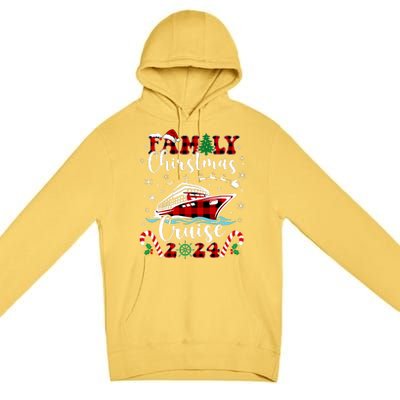 Family Christmas Cruise 2024 Matching Family Cruise Holiday Premium Pullover Hoodie