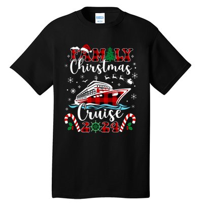 Family Christmas Cruise 2024 Matching Family Cruise Holiday Tall T-Shirt