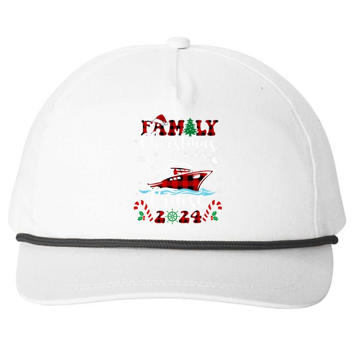 Family Christmas Cruise 2024 Matching Family Cruise Holiday Snapback Five-Panel Rope Hat