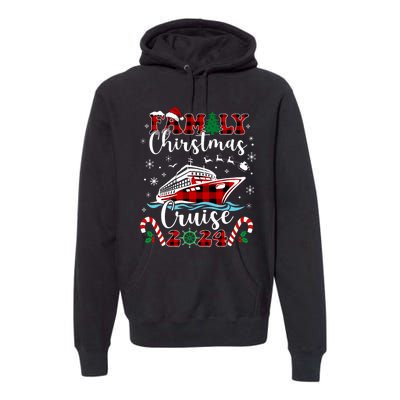 Family Christmas Cruise 2024 Matching Family Cruise Holiday Premium Hoodie