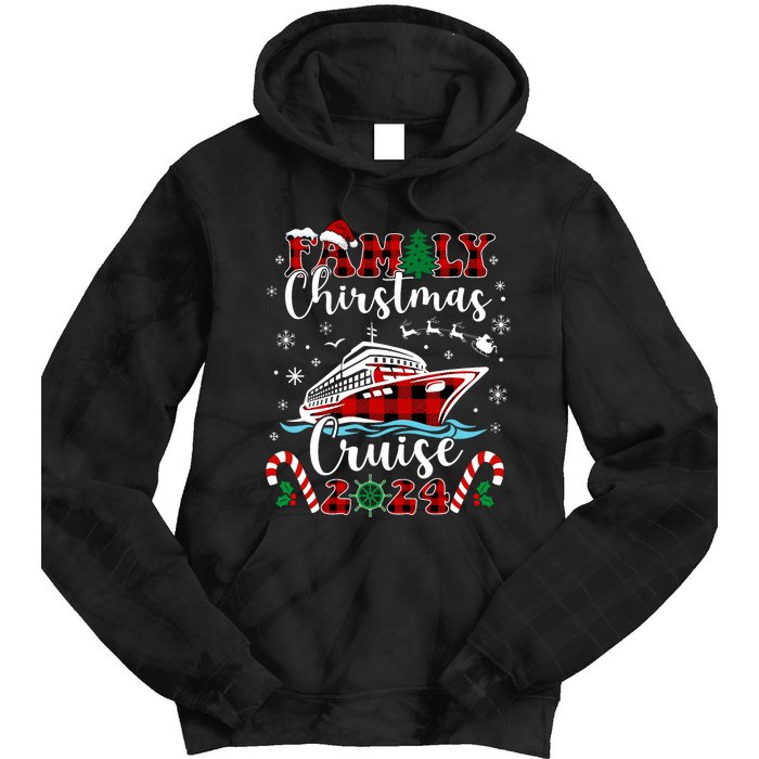 Family Christmas Cruise 2024 Matching Family Cruise Holiday Tie Dye Hoodie