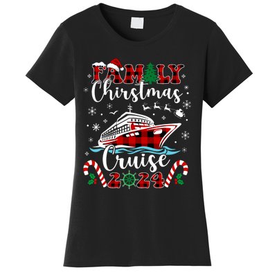 Family Christmas Cruise 2024 Matching Family Cruise Holiday Women's T-Shirt