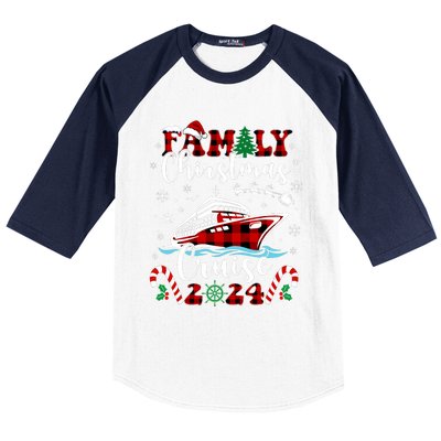 Family Christmas Cruise 2024 Matching Family Cruise Holiday Baseball Sleeve Shirt